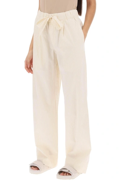 Shop Birkenstock X Tekla Pajama Pants In Striped Organic Poplin