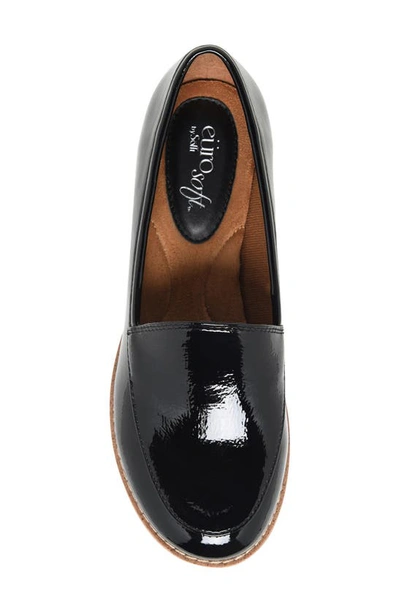 Eurosoft Norena Slip-on Loafer In Black Crinkle Patent