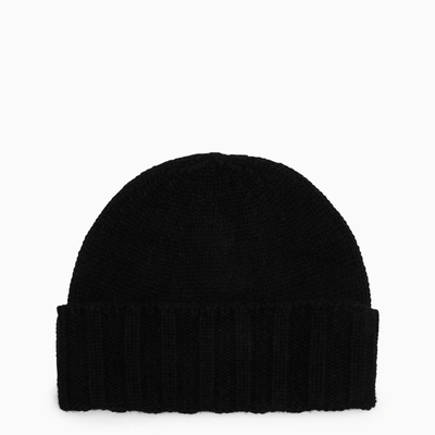 Shop Drumohr Black Cashmere Bonnet