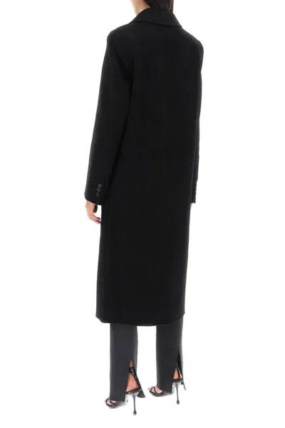 Shop Loulou Studio Mill Long Coat In Wool And Cashmere
