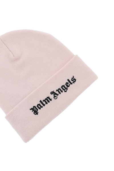 Shop Palm Angels Beanie With Logo