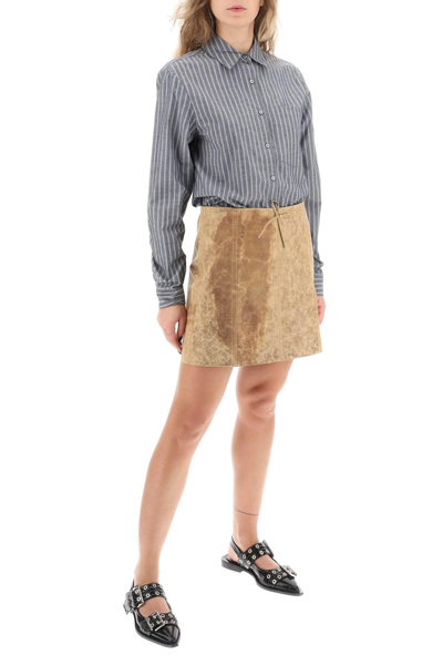 Shop Paloma Wool Vittoria Leather Mini Skirt