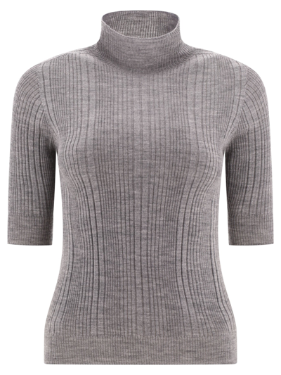 Shop Peserico Ribbed Turtleneck Sweater