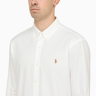 Shop Polo Ralph Lauren White Poplin Button Down Shirt