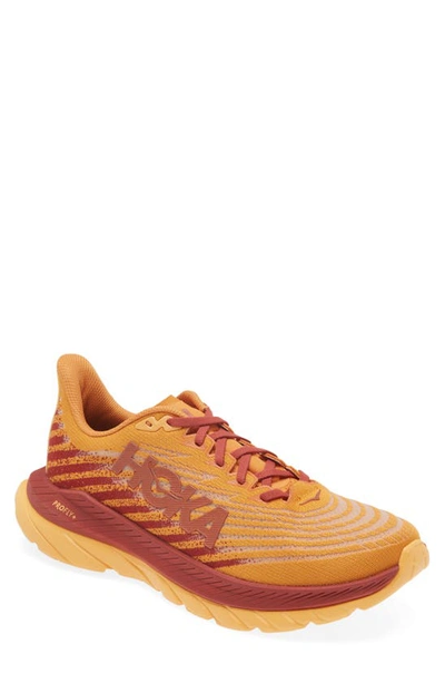Shop Hoka Mach 5 Running Shoe In Amber Haze / Rust