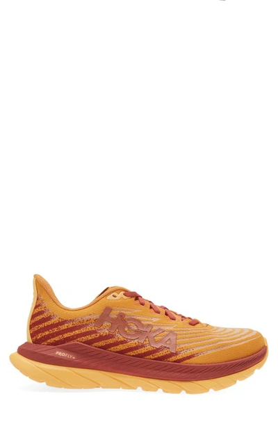 Shop Hoka Mach 5 Running Shoe In Amber Haze / Rust