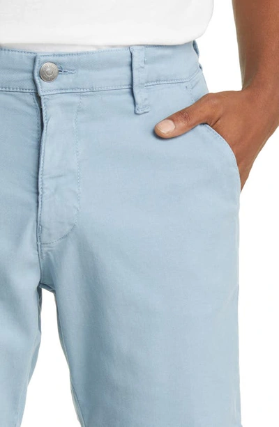 Mavi Jeans Noah Stretch Twill Flat Front Shorts In Mountain Spring Luxe Twill