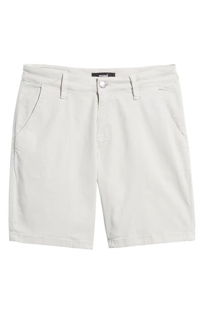 Mavi Jeans Noah Stretch Twill Flat Front Shorts In Oyster Mushroom Luxe Twill