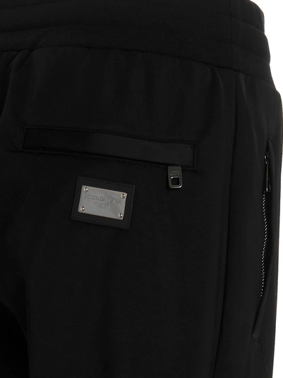 Shop Dolce & Gabbana Dg Essential Pants Black