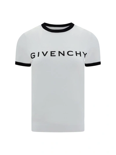 Shop Givenchy T-shirts In White/black