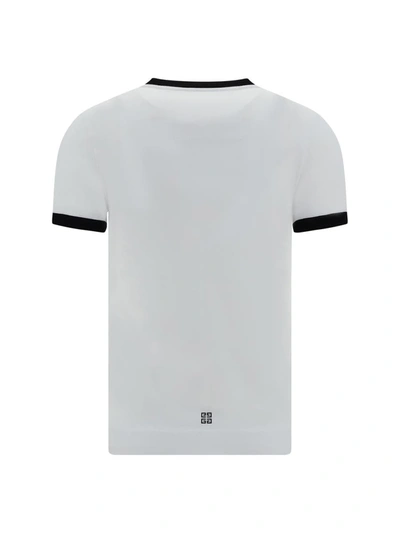 Shop Givenchy T-shirts In White/black