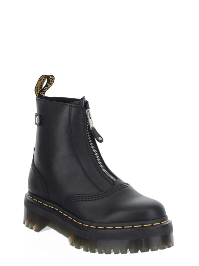 Shop Dr. Martens' Jetta Zipped Platform Boots In Black