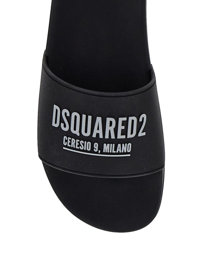 Shop Dsquared2 Ceresio 9 Slides In Black