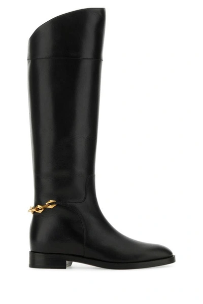 Shop Jimmy Choo Woman Black Leather Nell Boots