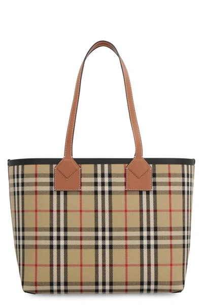 Shop Burberry Totes In Brownblack