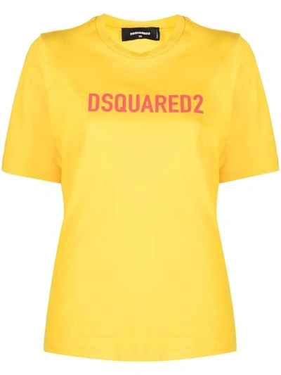 Shop Dsquared2 T-shirts & Tops In Cybeyellow
