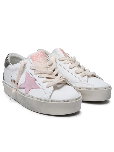 Shop Golden Goose Sneaker Hi Star St.rosa In White