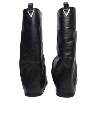 Shop Attico The  Woman The  'robin' Black Leather Combat Boots