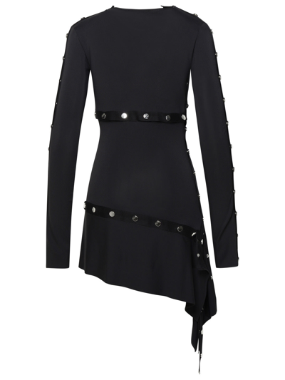 Shop Attico The  Woman The  Mini Dress In Black Acetate Blend
