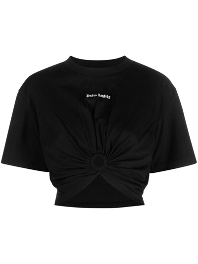 Shop Palm Angels T-shirts & Tops In Blackwhite