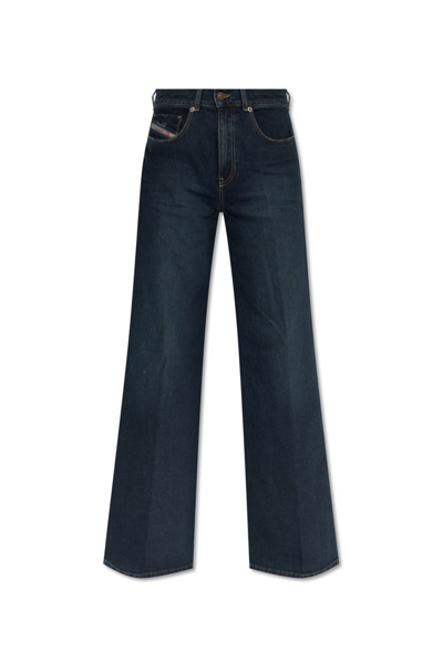Shop Diesel 1978 D Akemi Stretched Bootcut Jeans In Blue