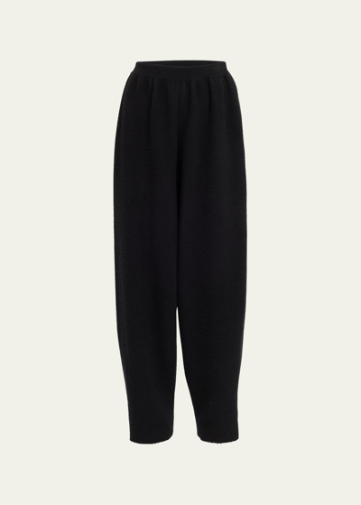Shop The Row Ednah Wool Drop-crotch Pants In Black