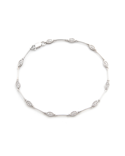 Shop Diamond Select Cuts 14k White Gold 0.11 Ct. Tw. Diamond Bracelet