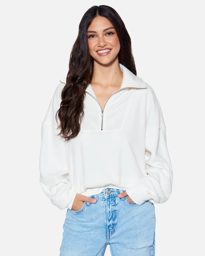 Shop Hyfve Women's Essential All Time Favorite Pullover T-shirt In Cream