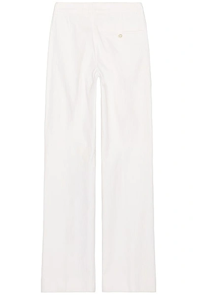 Pre-owned Chanel 2001 Wide Leg Pants In Ivory