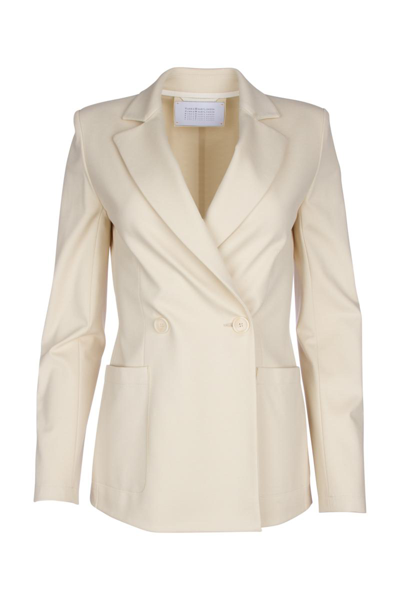 Shop Harris Wharf London Jackets And Vests In White