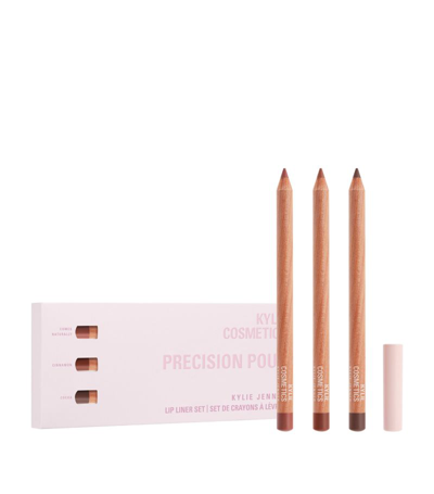 Shop Kylie Cosmetics Precision Pout Lip Liner Gift Set In Multi