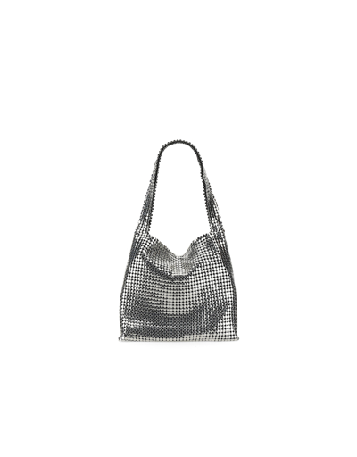 Shop Paco Rabanne Designer Handbags Pixel Hobo Shoulder Bag In Argenté