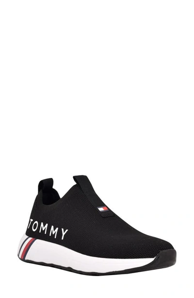 Shop Tommy Hilfiger Aliah Sneaker In Black