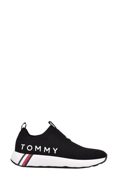 Shop Tommy Hilfiger Aliah Sneaker In Black