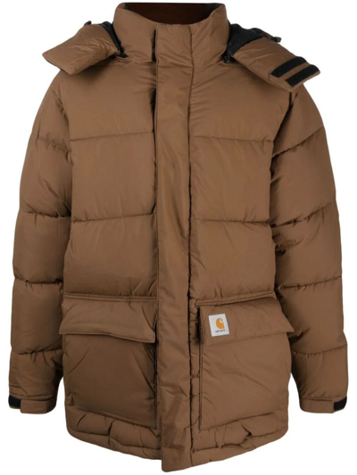 Shop Carhartt Wip Milter Jacket Clothing In Brown