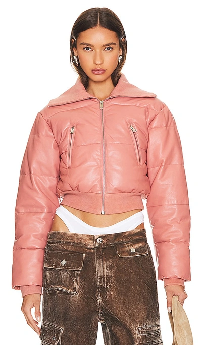 Shop Lamarque Livia Cropped Jacket In Pink