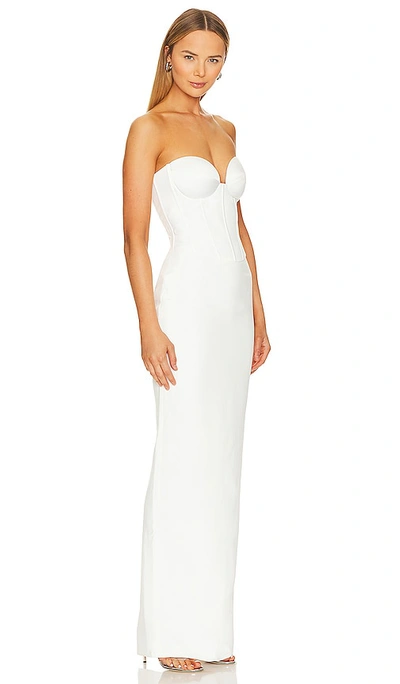 Retroféte Luna Balconette Gown In White
