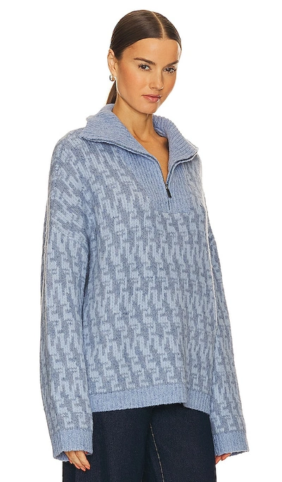 John & Jenn By Line Enzo Sweater In Baby Blue