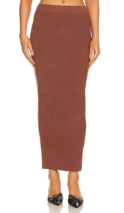 Shop Sndys Fawn Skirt In Brown