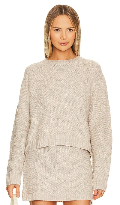 Shop One Grey Day Amelia Knit Pullover In Beige