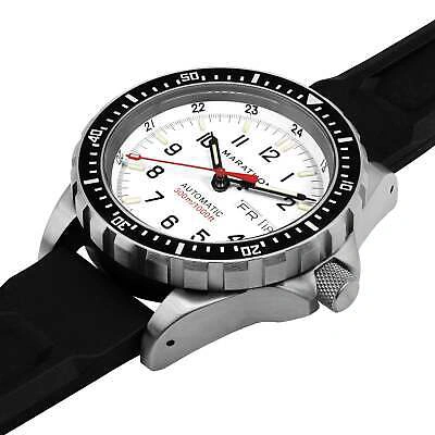 Pre-owned Marathon 46mm Arctic Edition Jumbo Day/date Automatic (jdd) 316l Stainless Steel