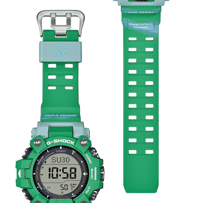 Pre-owned Casio Psl  G-shock Madman Earth Watch Collaboration Model Gw-9500kj-3jr Men's