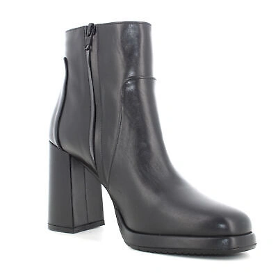 Pre-owned Albano A23us Women's Ankle Boots 2531 In Black