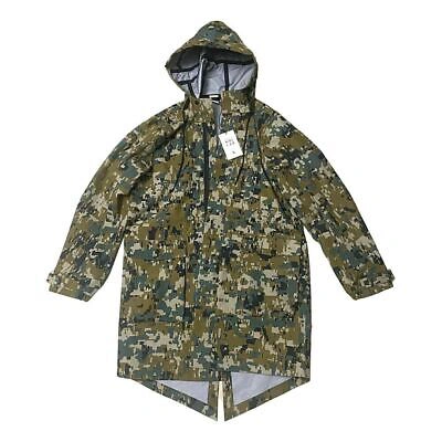 Pre-owned Nike Lab Men`s Camouflage Camo Rain Jacket Parka Ci6212 222 Xs-s In Green