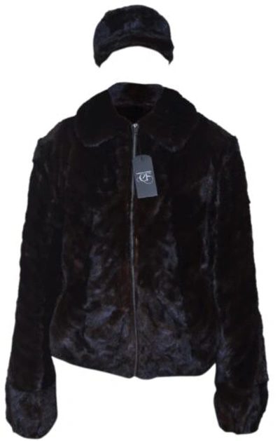 Pre-owned Handmade Man's Real Mink Fur Bomber Jacket Coat All Sizes Brown Pre Sale