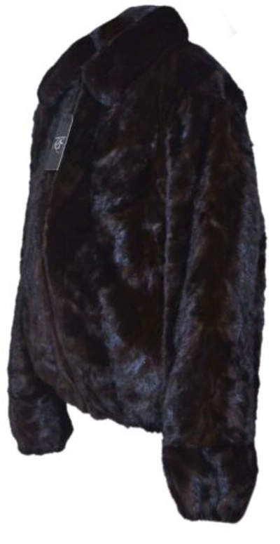 Pre-owned Handmade Man's Real Mink Fur Bomber Jacket Coat All Sizes Brown Pre Sale