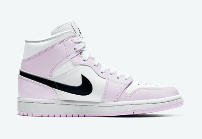Pre-owned Jordan Brand Nike Air  1 Mid Barely Rose Women's Size 6w - Fast Ship In Pink