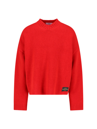 Shop Martine Rose Wool Sweater In Red