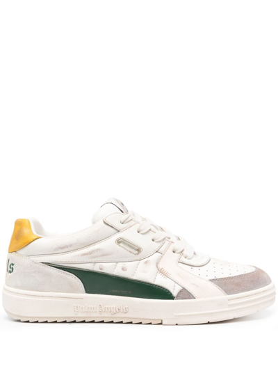 Shop Palm Angels Logo Sneakers In White