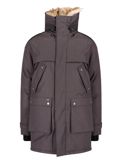 Shop Nobis 'yatesy' Steel Grey Parka In Gray